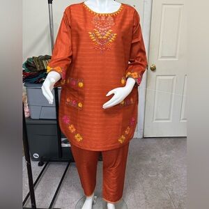 Ladies cotton 2pocket cordset /2piece